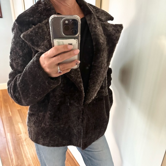 Theory Clairene Moto Jacket in Shearling - Picture 7 of 15